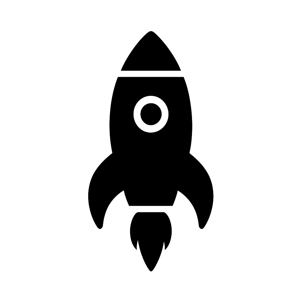 black rocket icon
, None